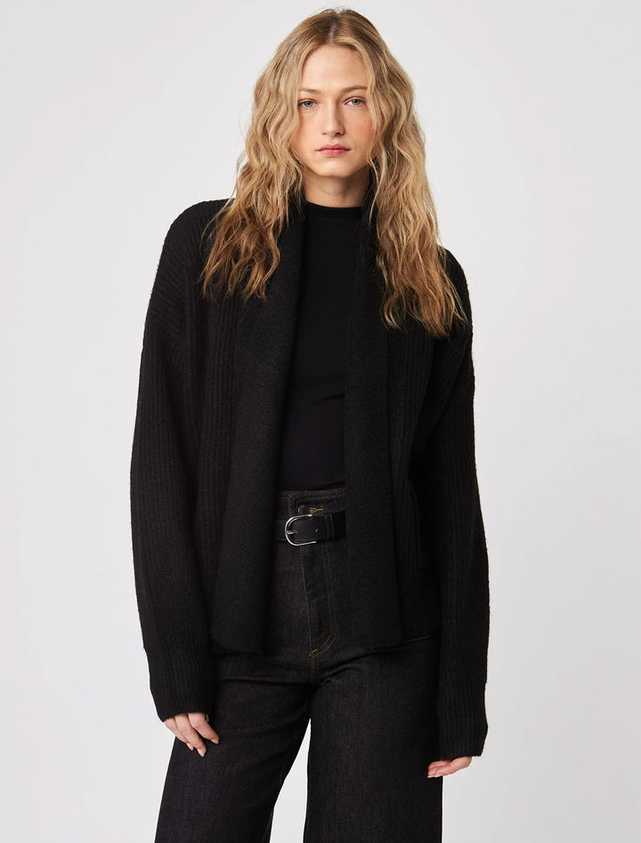 noah cardigan in caviar