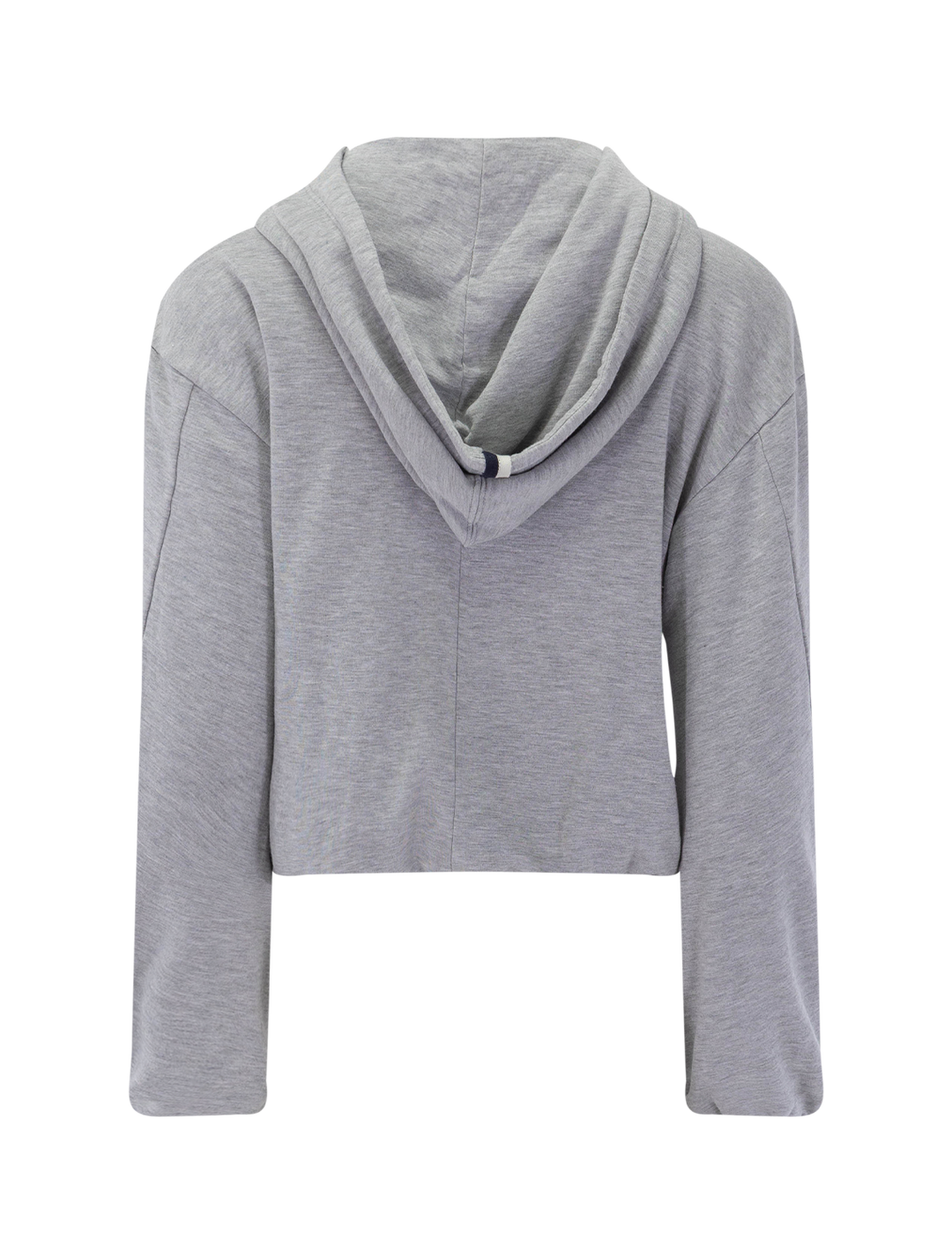 softest fleece half zip hoodie in heather grey
