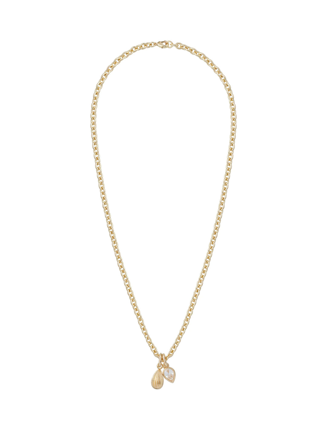 florentine charm necklace in gold