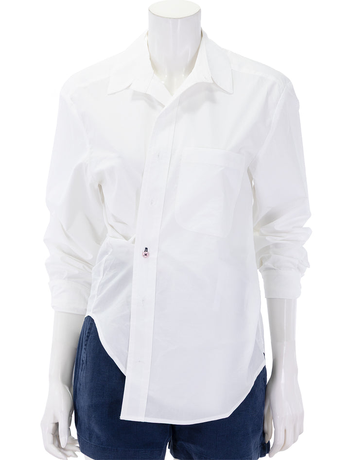the men's shirt in optic white