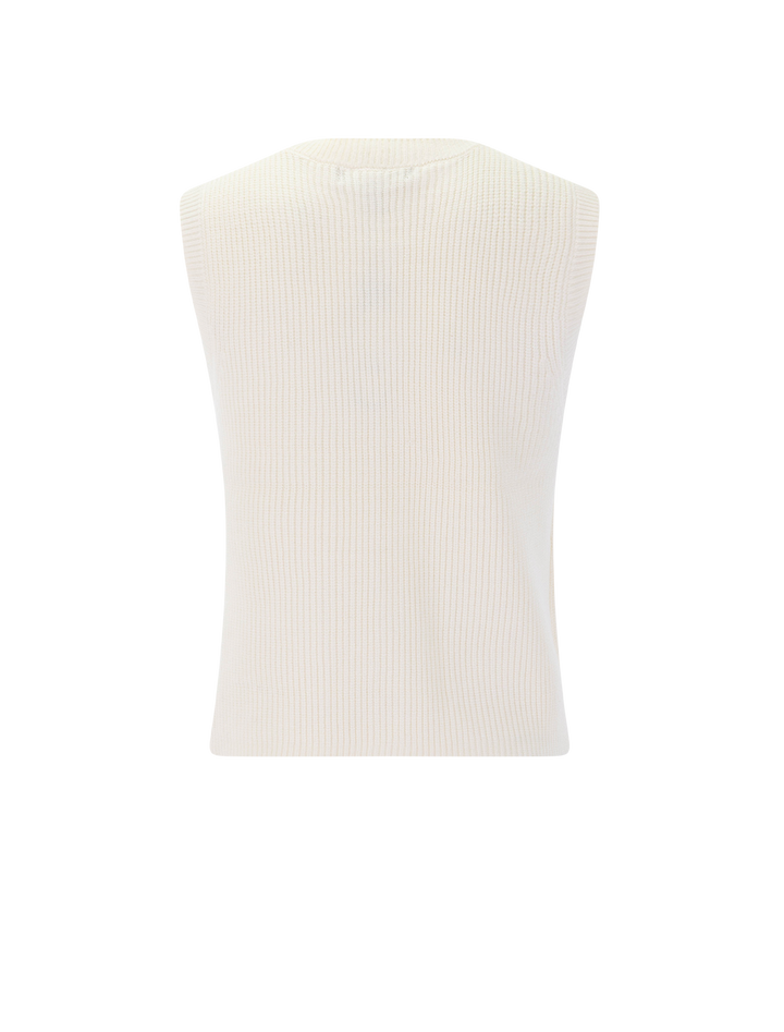 aliya sweater vest in cream