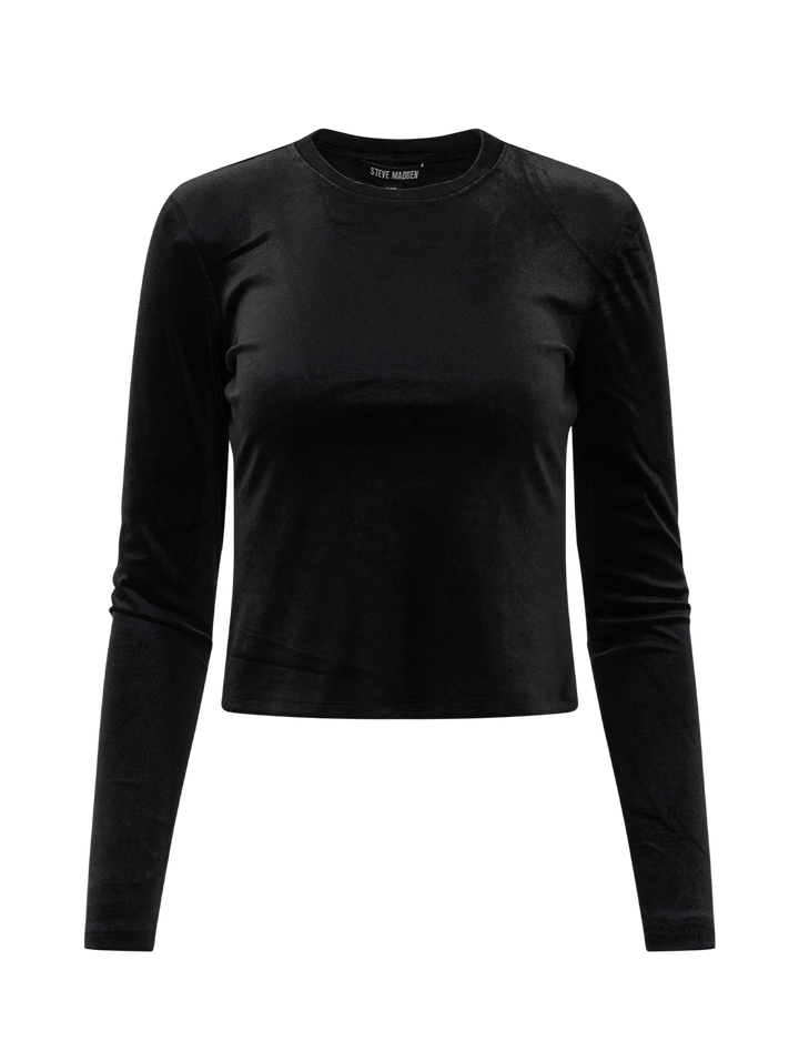 maddilynn top in  black velvet