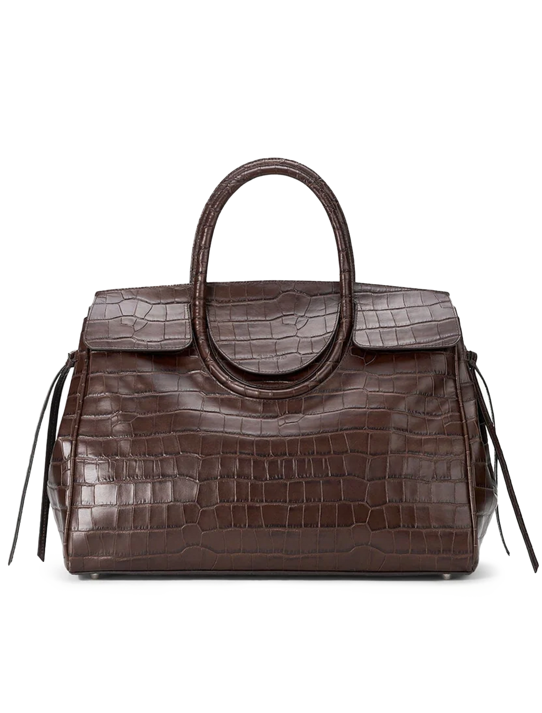 maude carryall in espresso croc