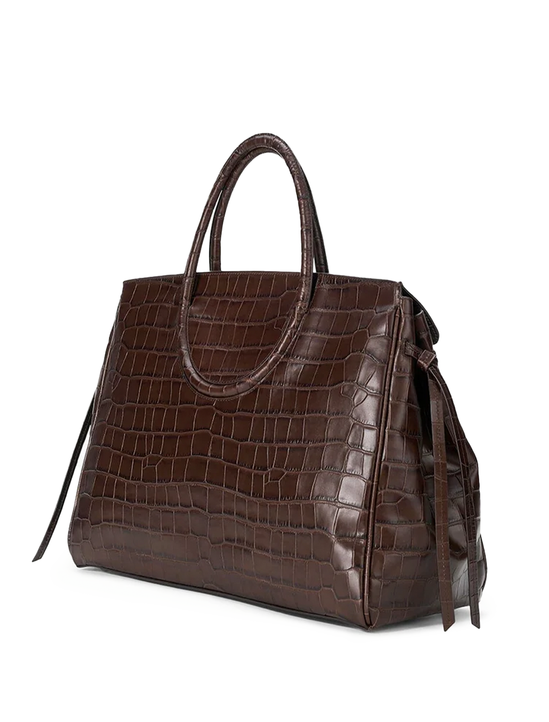 maude carryall in espresso croc