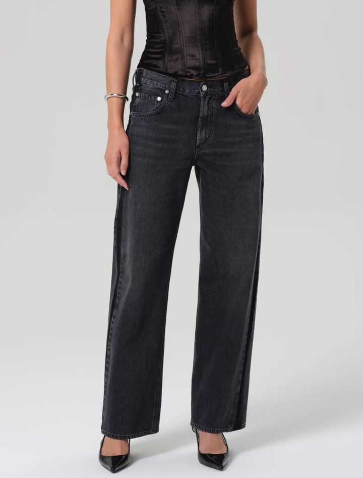 lindz easy straight tuxedo stripe in kuro