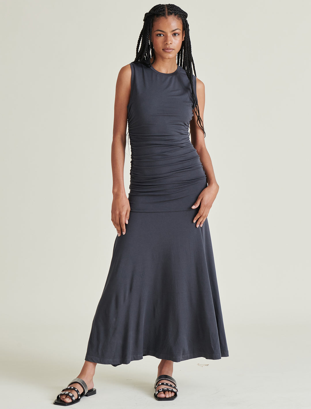 jace dress in faded black