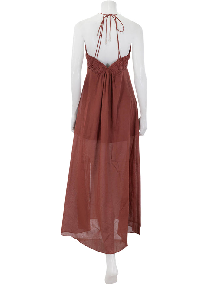 brianna dress in dusty brick