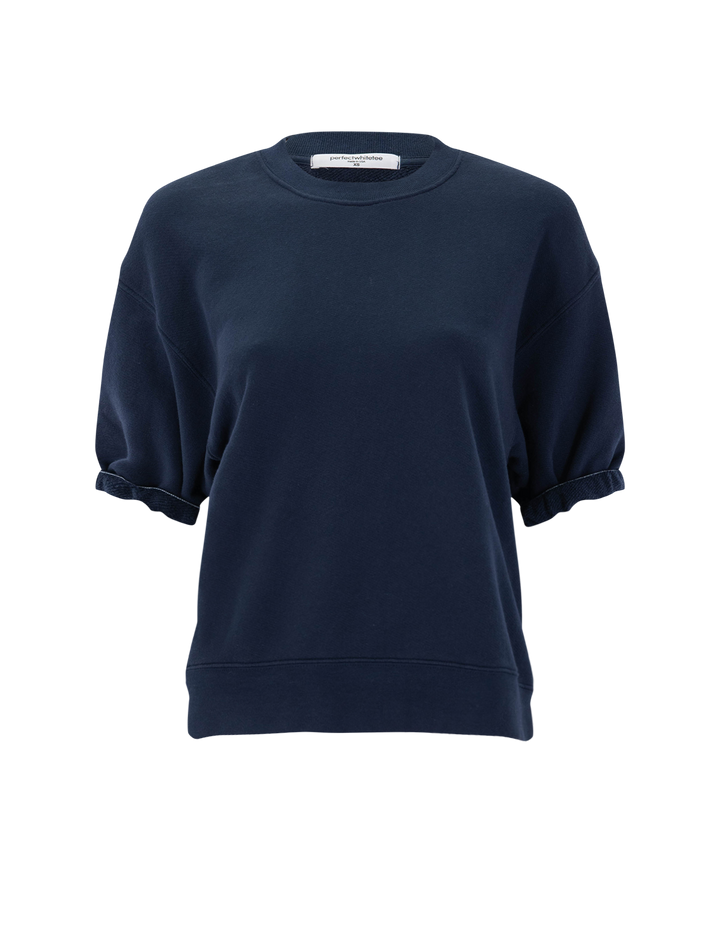 rebecca short sleeve sweatshirt in navy