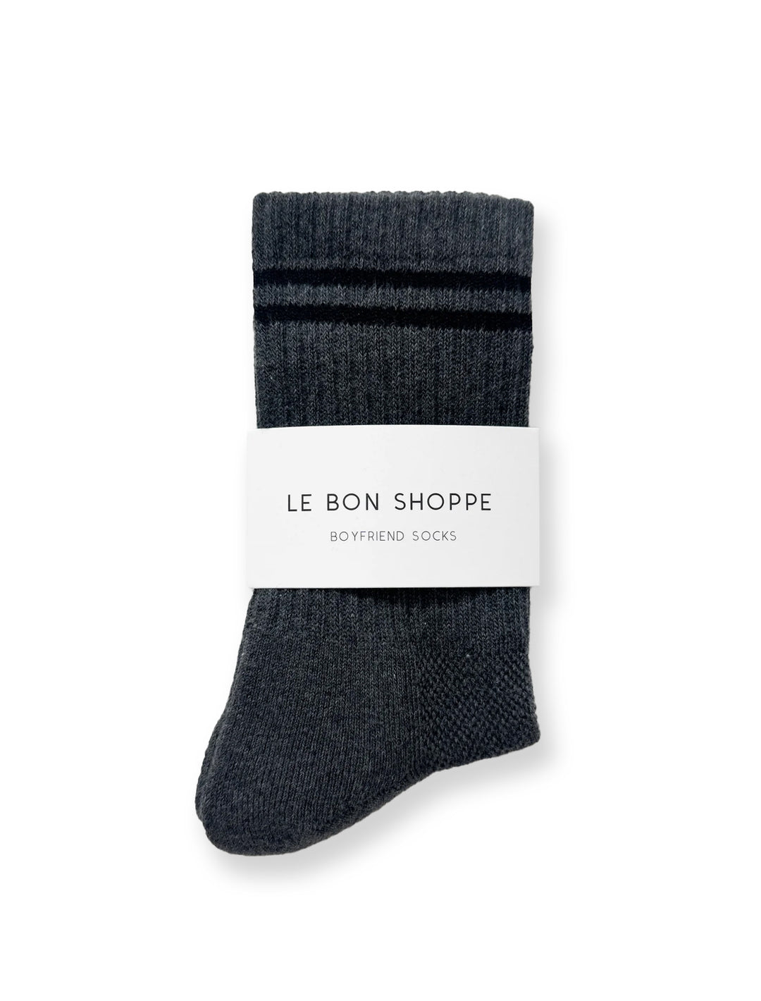 boyfriend socks in charcoal