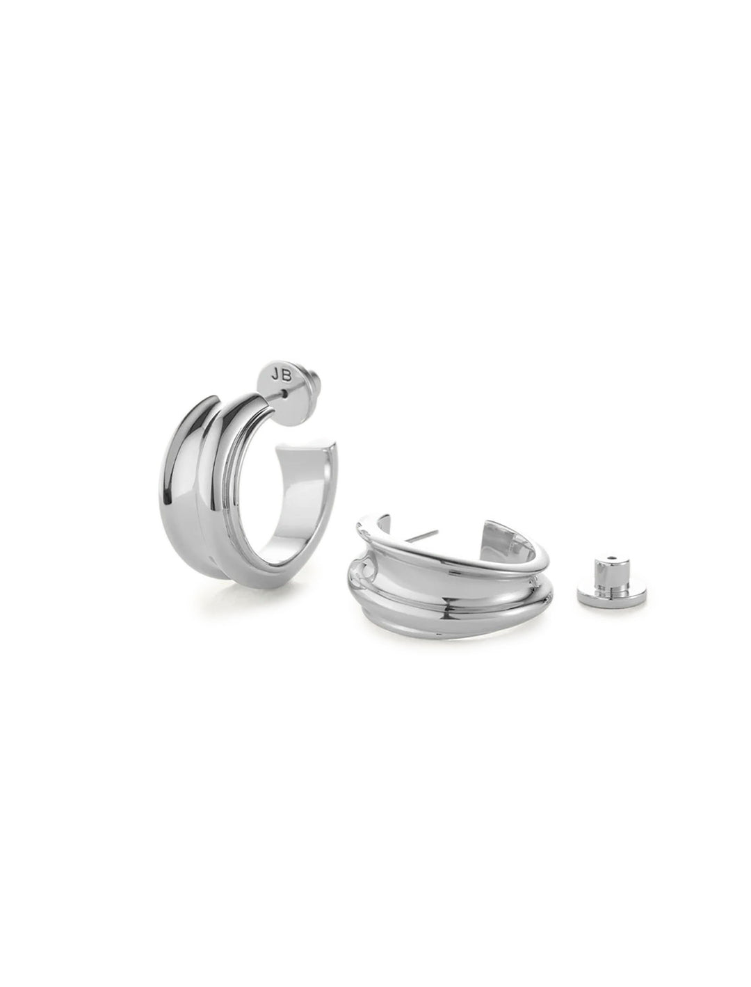 lennon hoops in silver