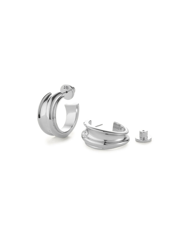 lennon hoops in silver