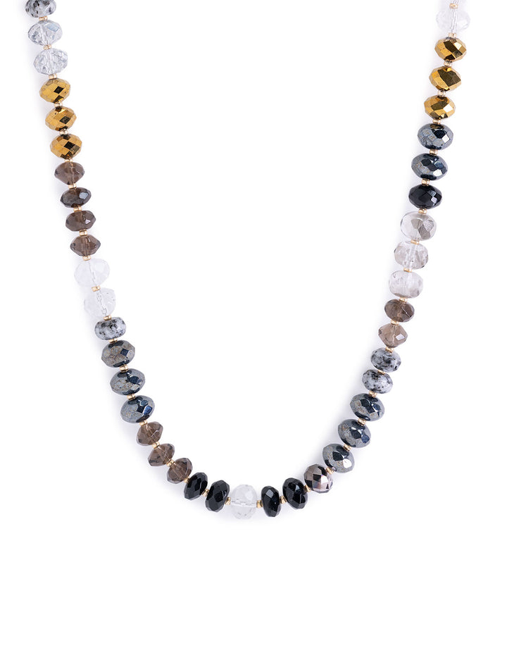gemma necklace in black multi
