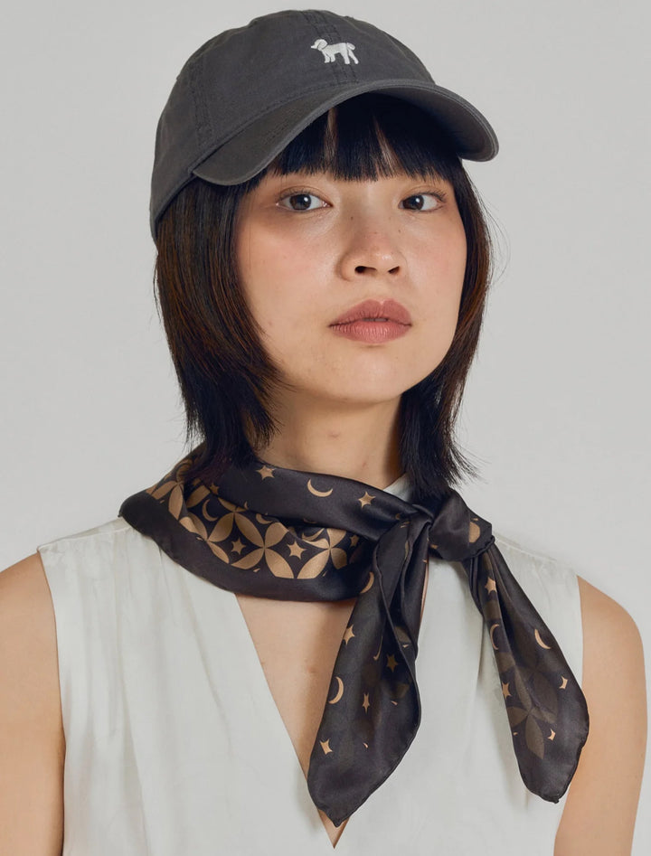 moonlit stars silk bandana