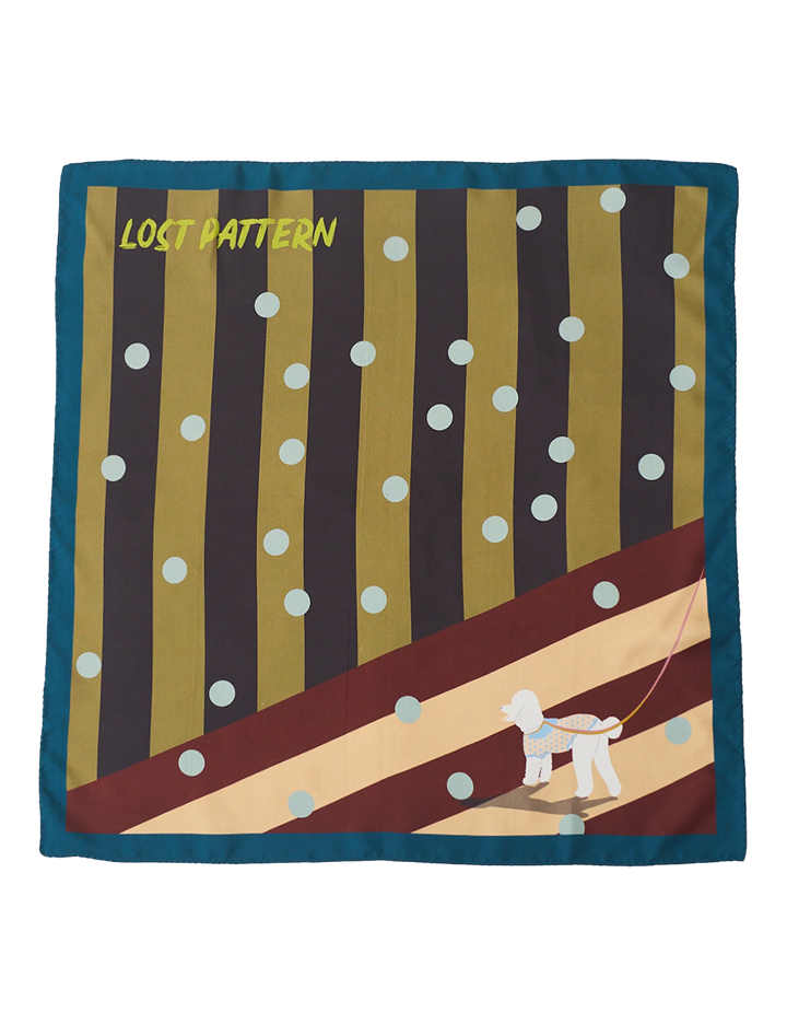 pandita the dog silk bandana in coffee