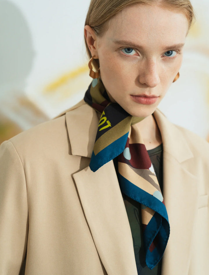 pandita the dog silk bandana in coffee