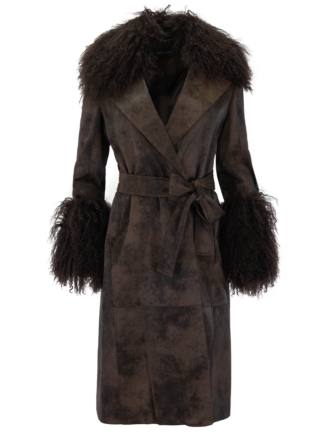 viv coat in dark brown