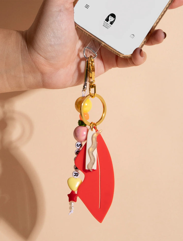 smoky lips bag charm