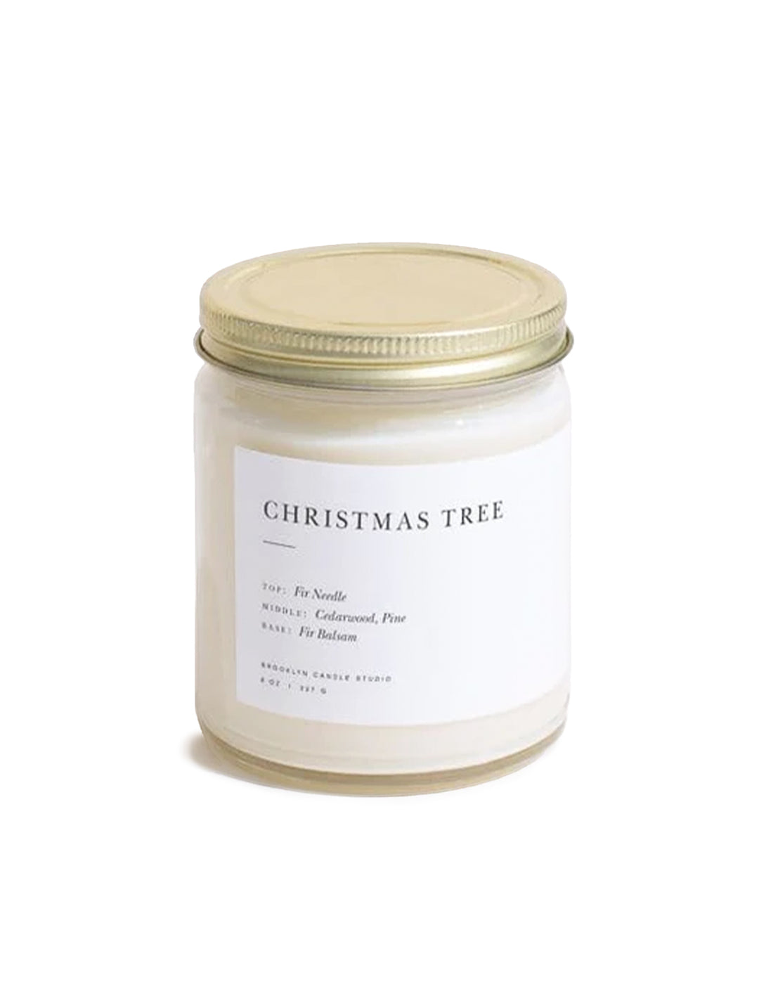 christmas tree jar candle