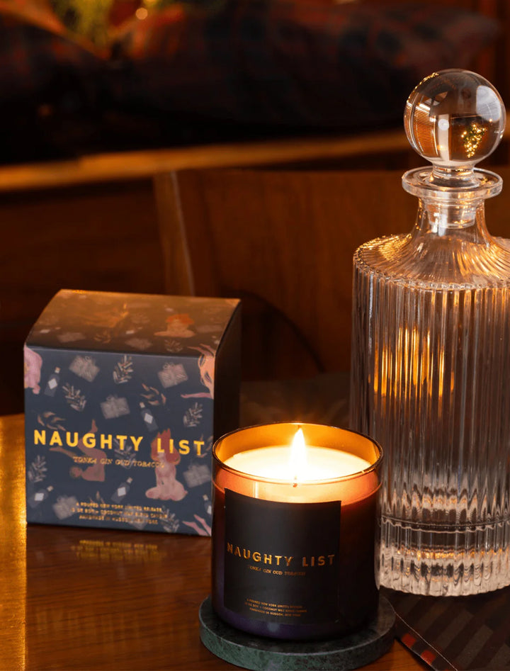 naughty list candle