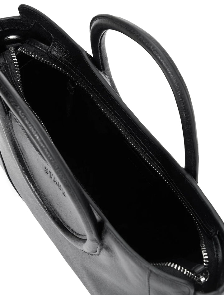 maude mini satchel bag in black