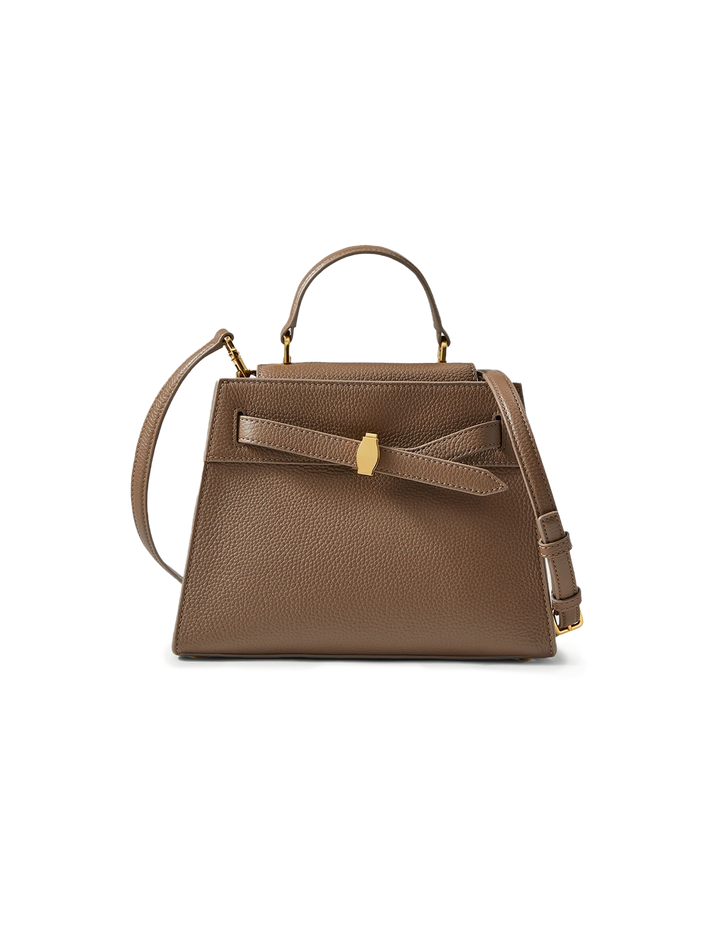 dash top handle bag in bark