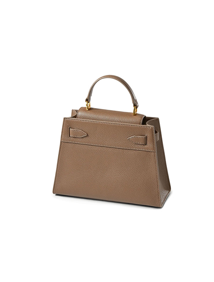 dash top handle bag in bark