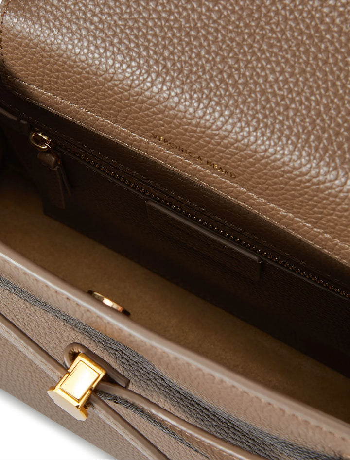 dash top handle bag in bark