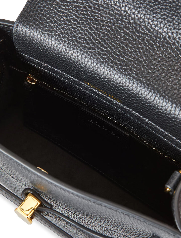 dash top handle bag in black