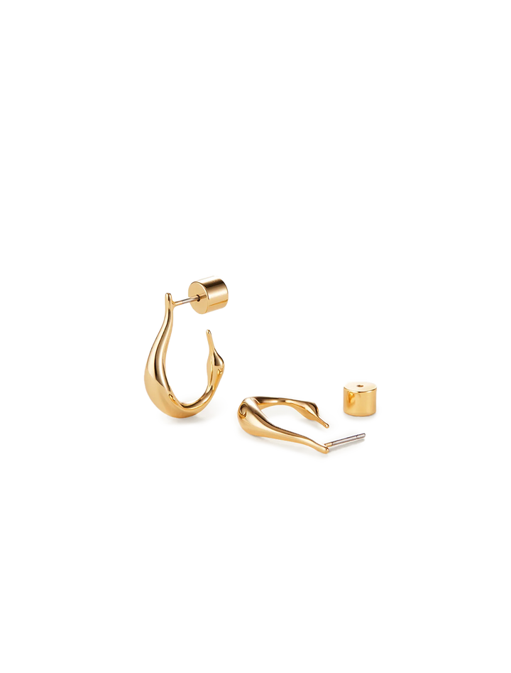 mini colette hoop in gold