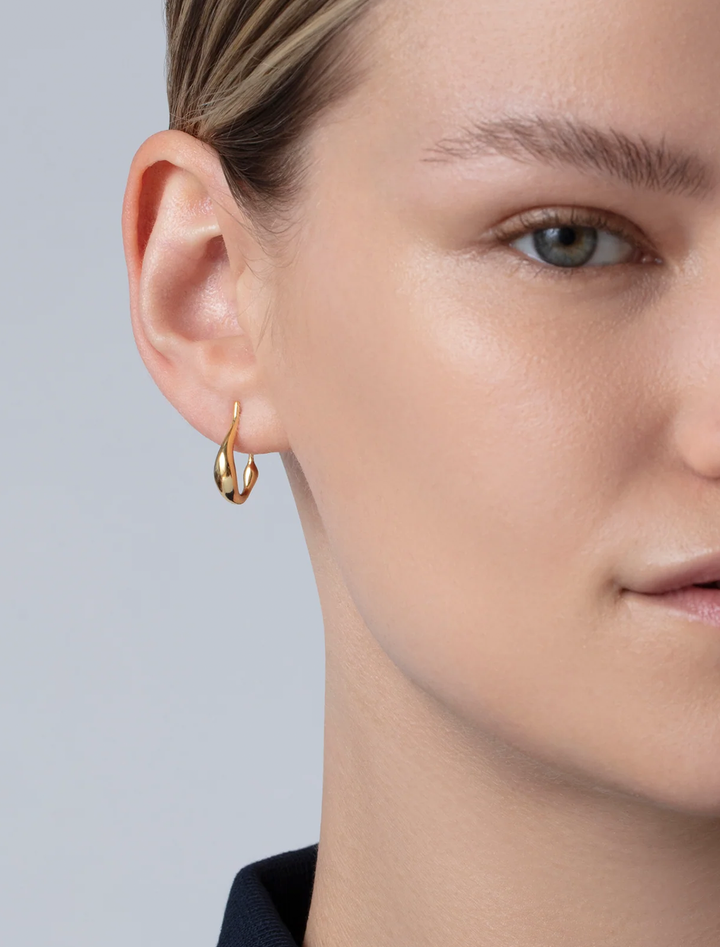 mini colette hoop in gold