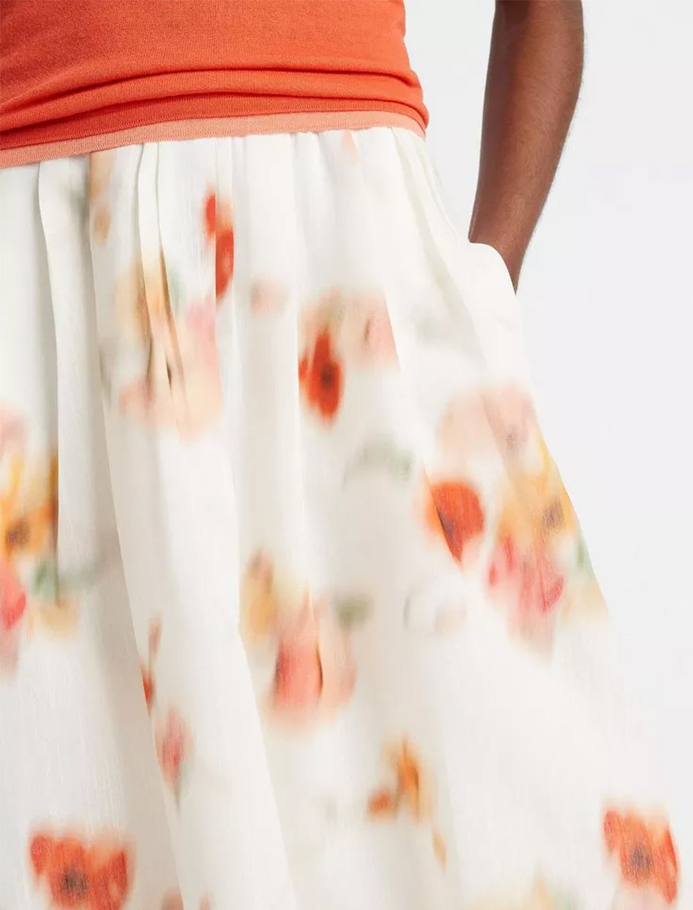 poppy blur gathered easy skirt in cream dusk (2)