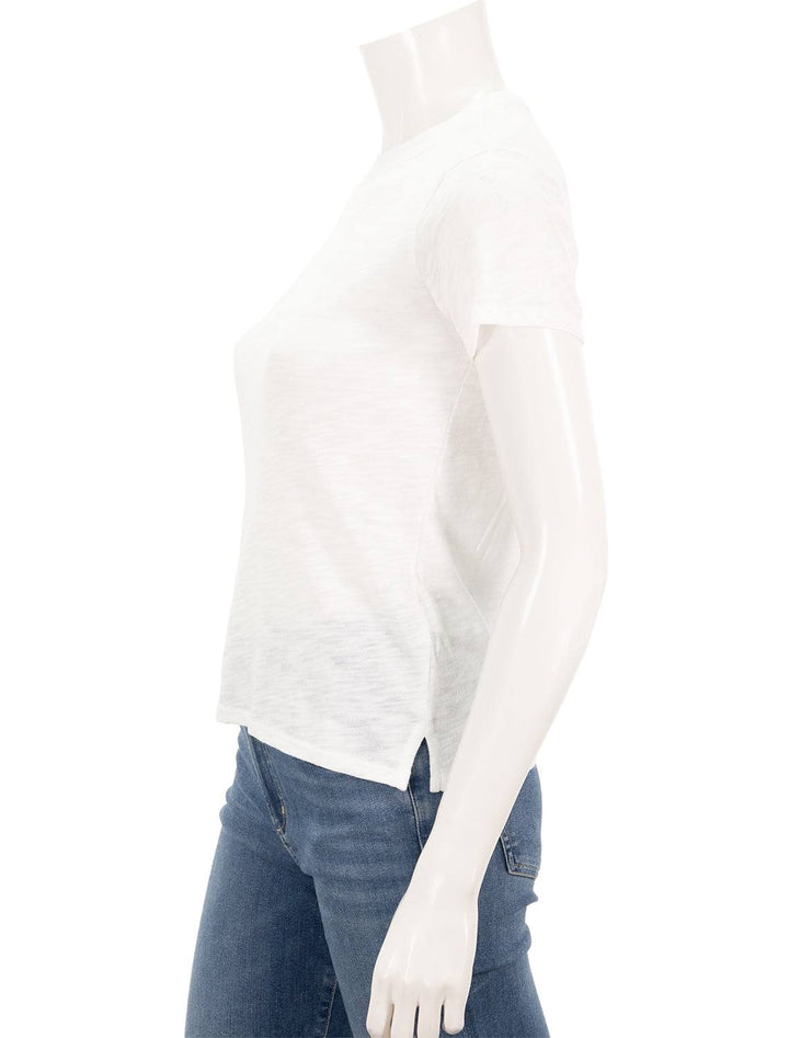 ATM slub schoolboy tee in white - Twigs