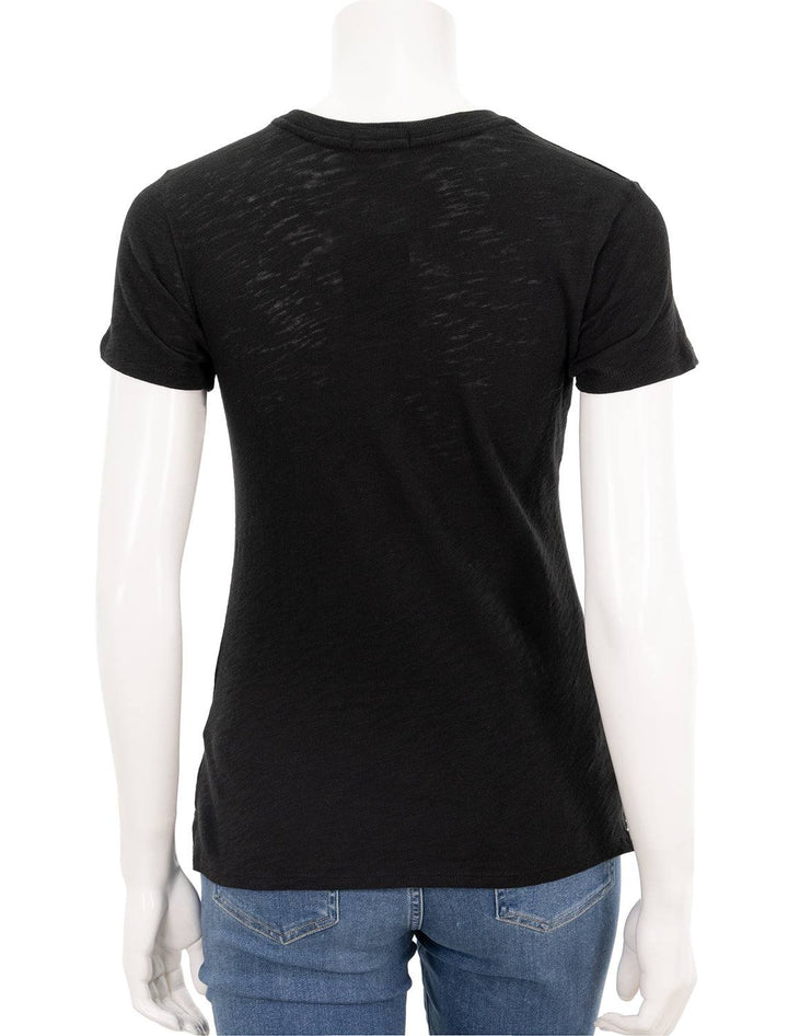 ATM slub schoolboy tee in black - Twigs