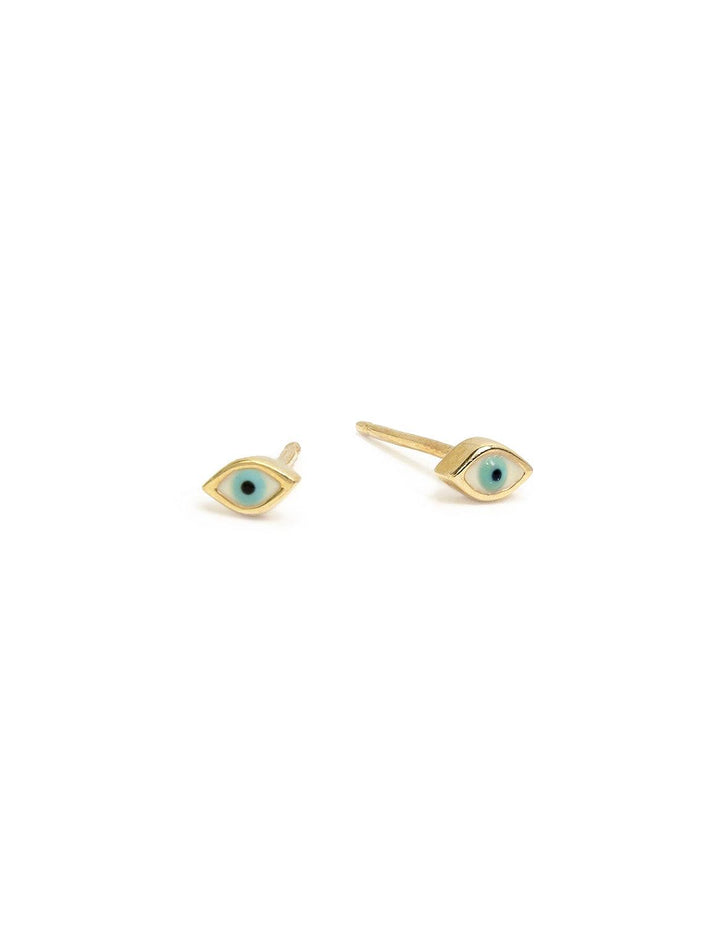 Sydney Evan's mini enamel evil eye studs.