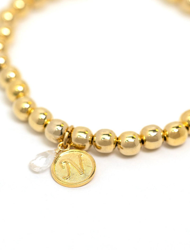 AV Max's beaded monogram bracelet | N.