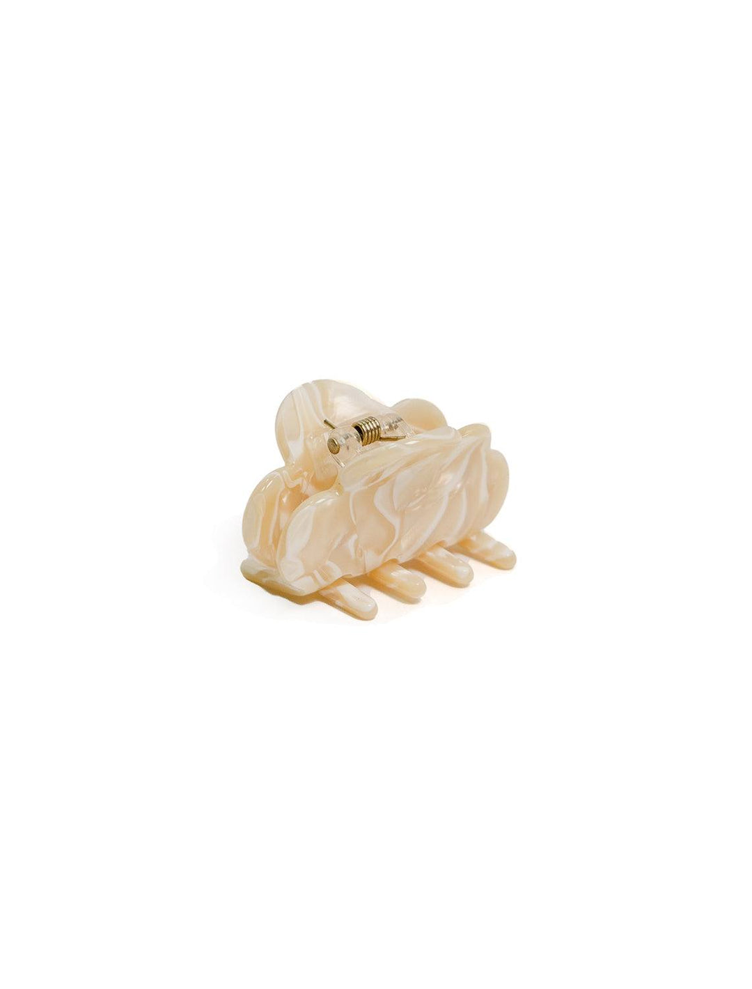 the mini cloud claw hair clip in cream