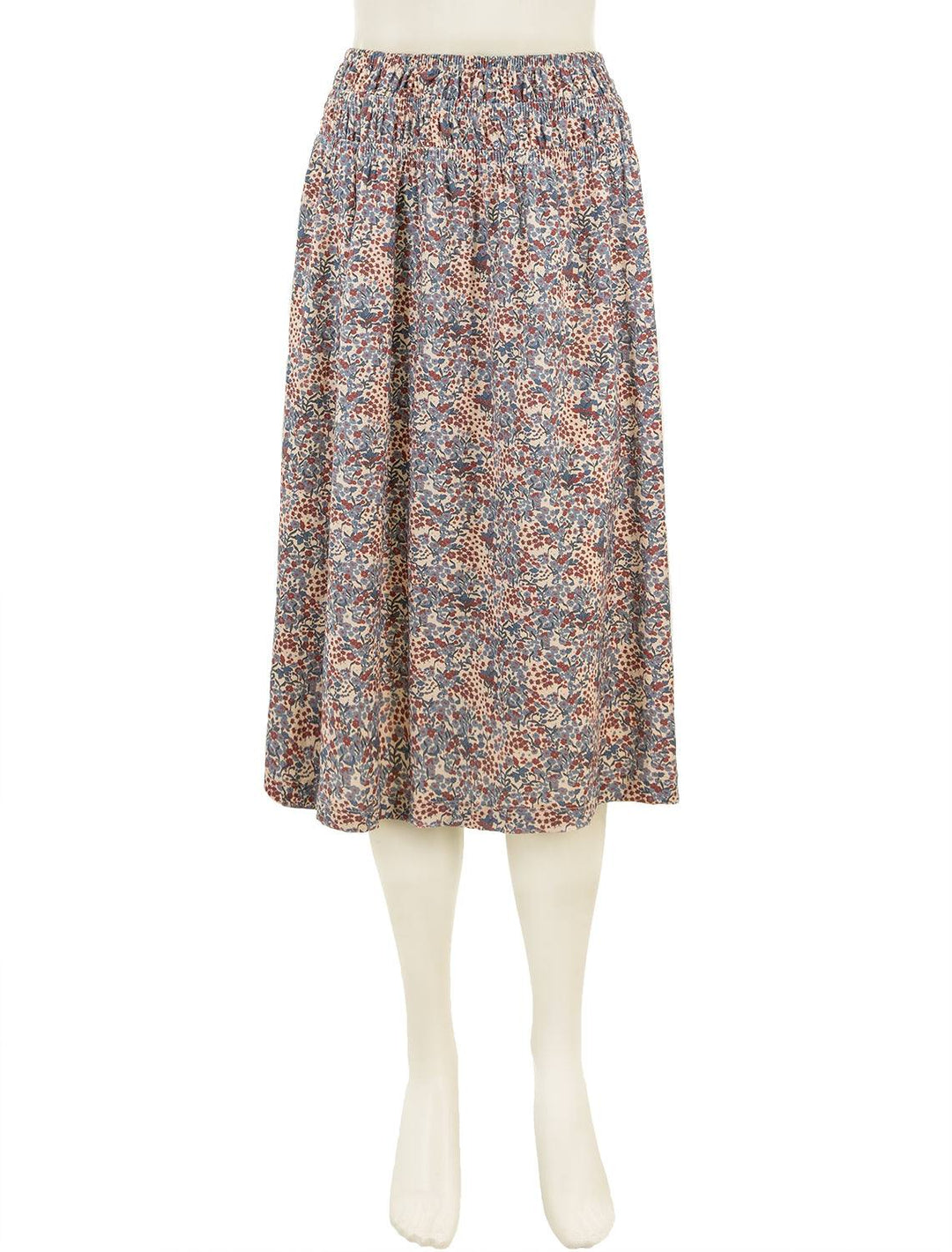 Front view of Nation LTD's zabina skirt in cherry blossom.