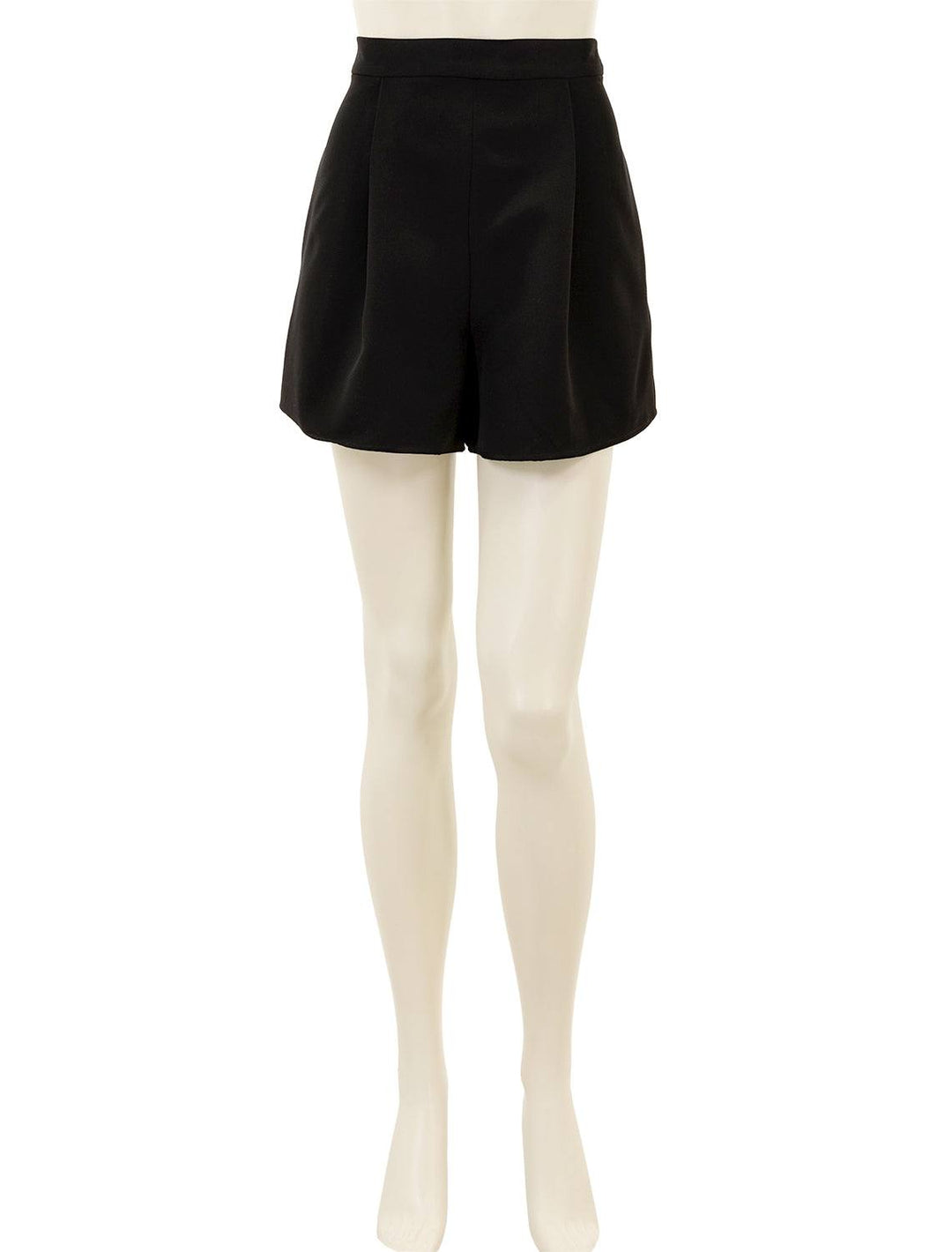 Front view of Sundays NYC's delta shorts in black.
