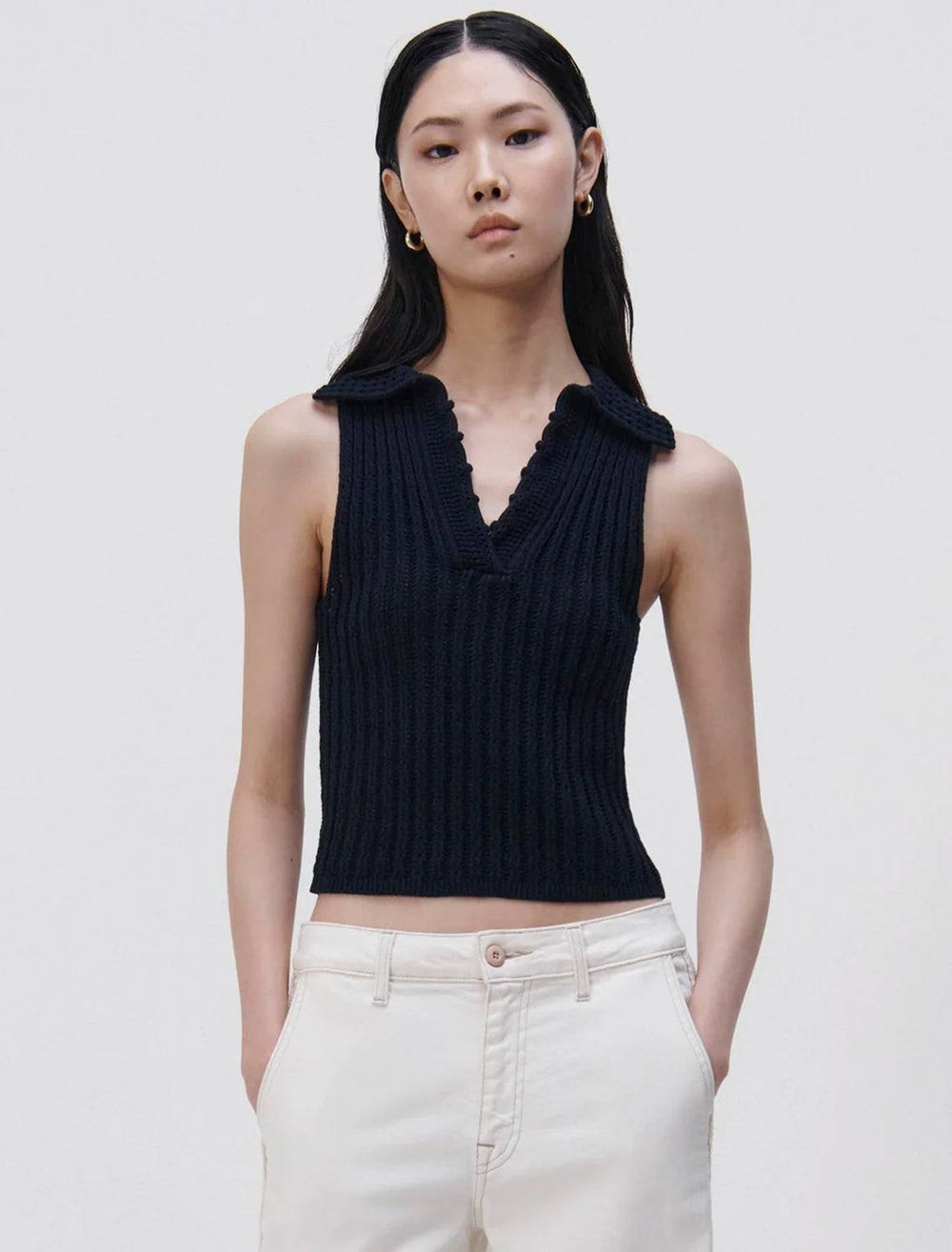 SIMKHAI imani polo tank in midnight - Twigs