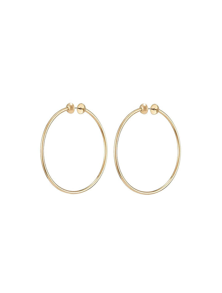 Jenny Bird new icon hoops in gold medium - Twigs