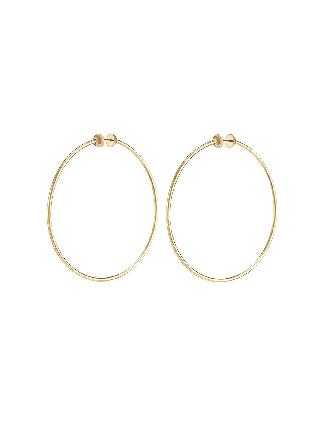Jenny Bird new icon hoops in gold large - Twigs