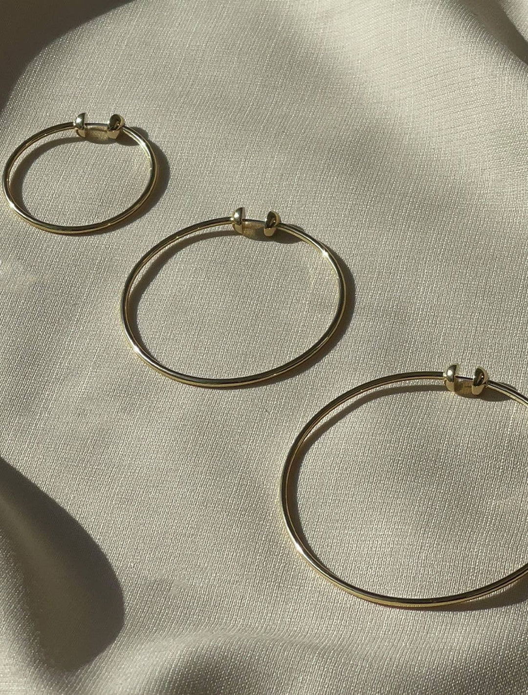 Jenny Bird new icon hoops in silver large - Twigs