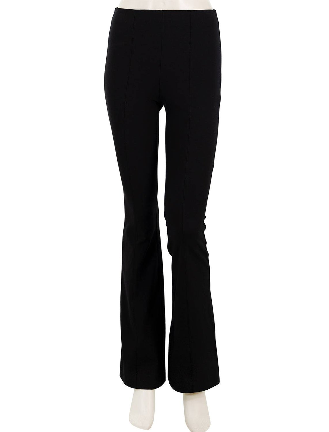 Front view of Rag & Bone's simone flare in black.