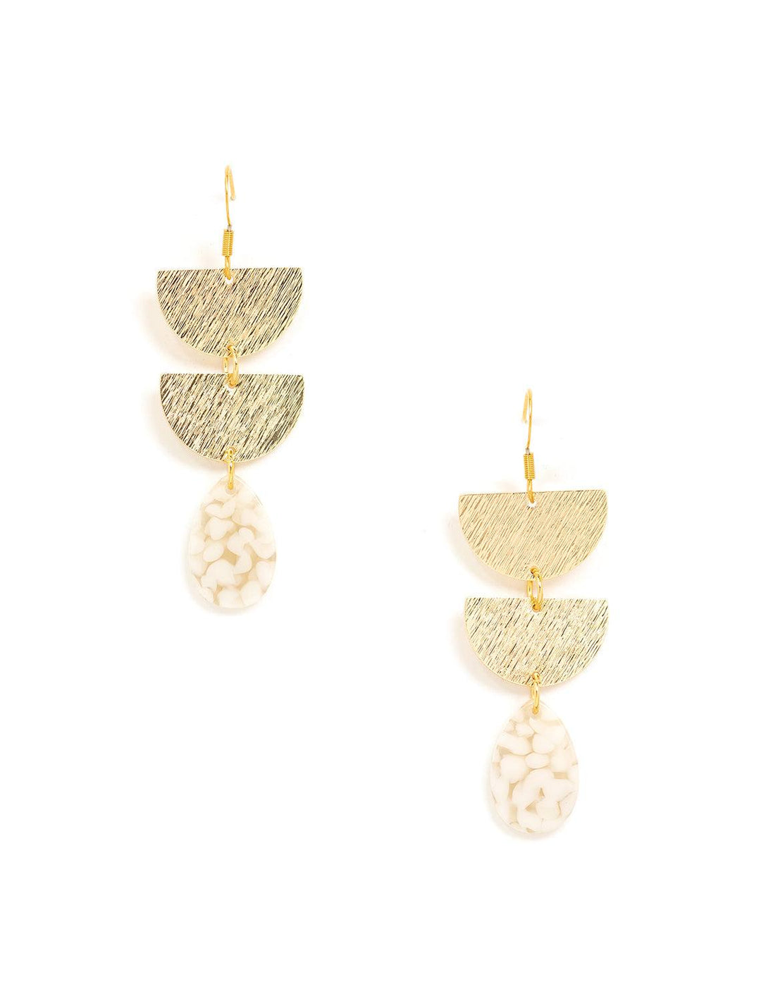 aria earrings in pebble