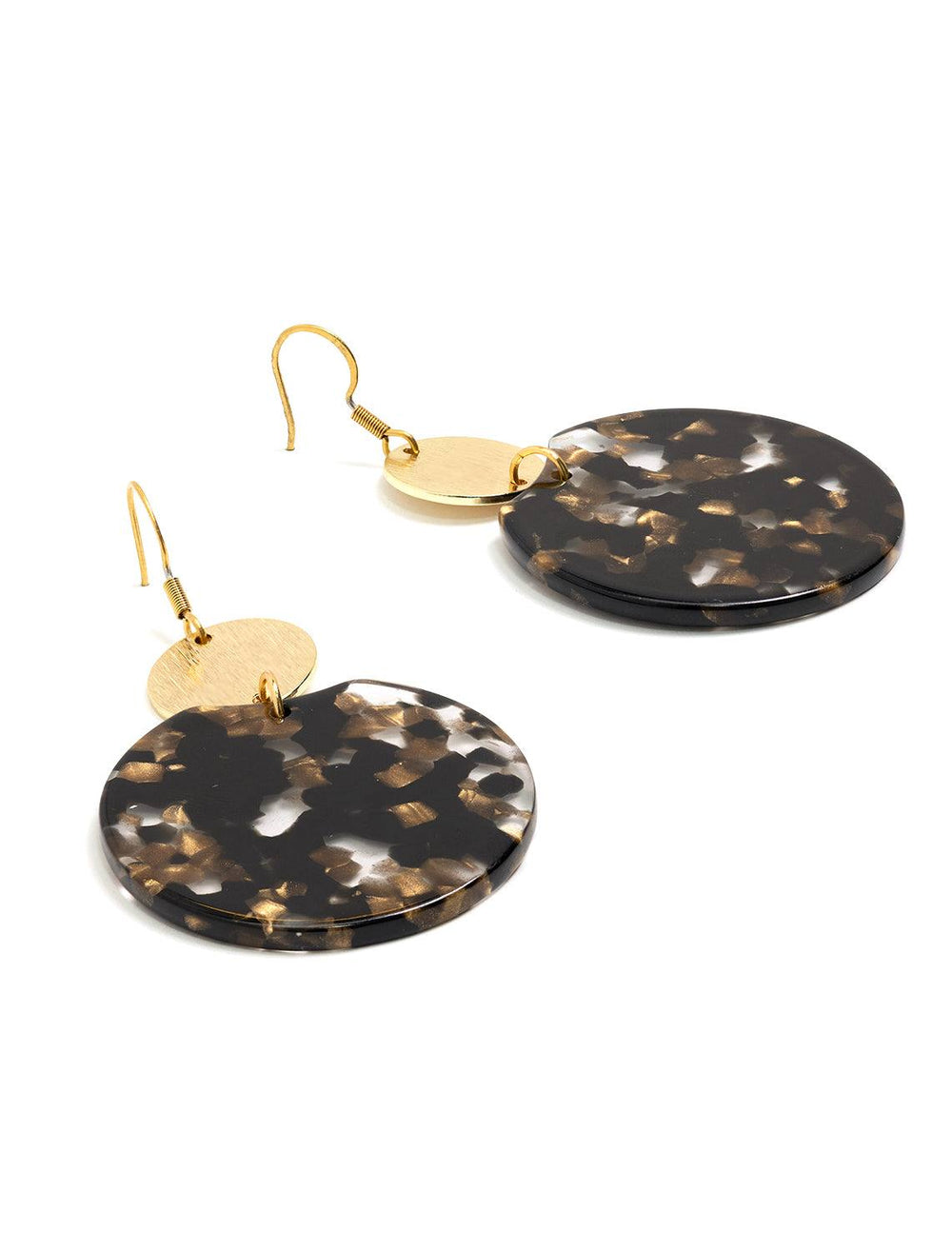 zoey earrings in black and bronze (2)