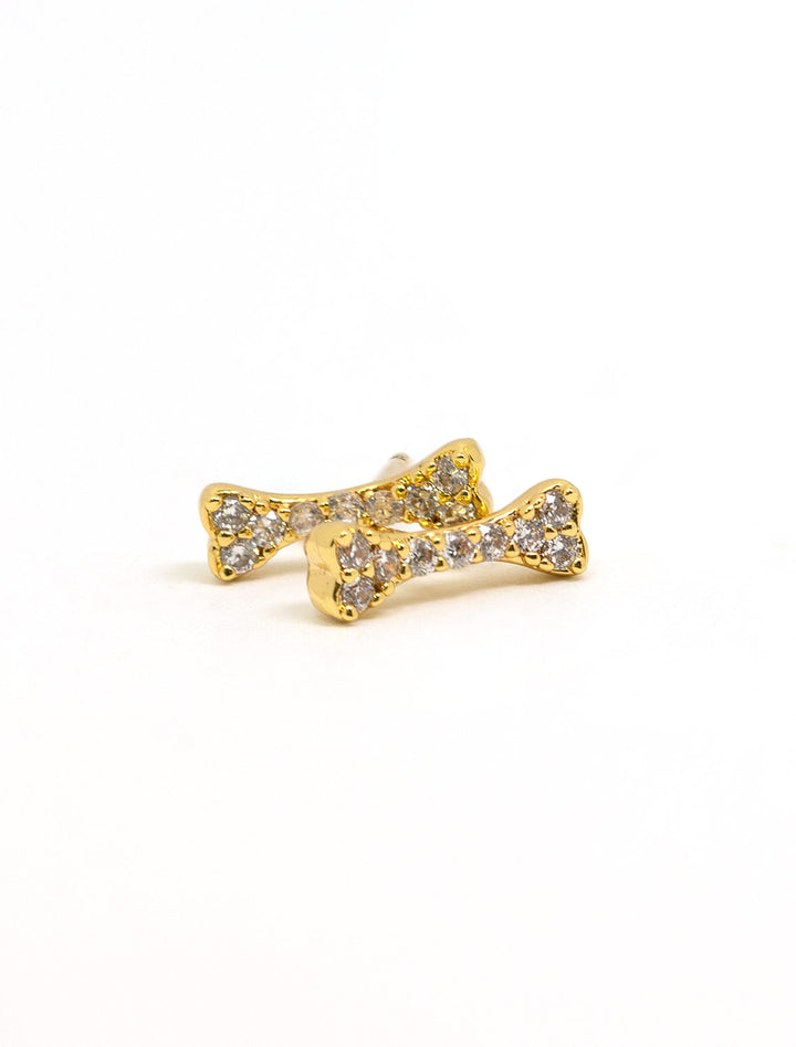 pave cz dog bone studs (2)