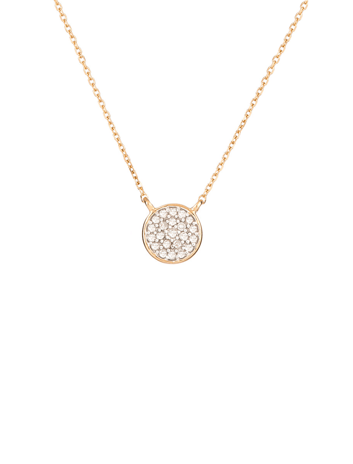 adina reyter | solid pave disc necklace