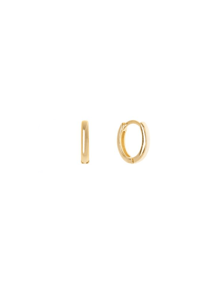 shashi | katerina huggie in yellow gold