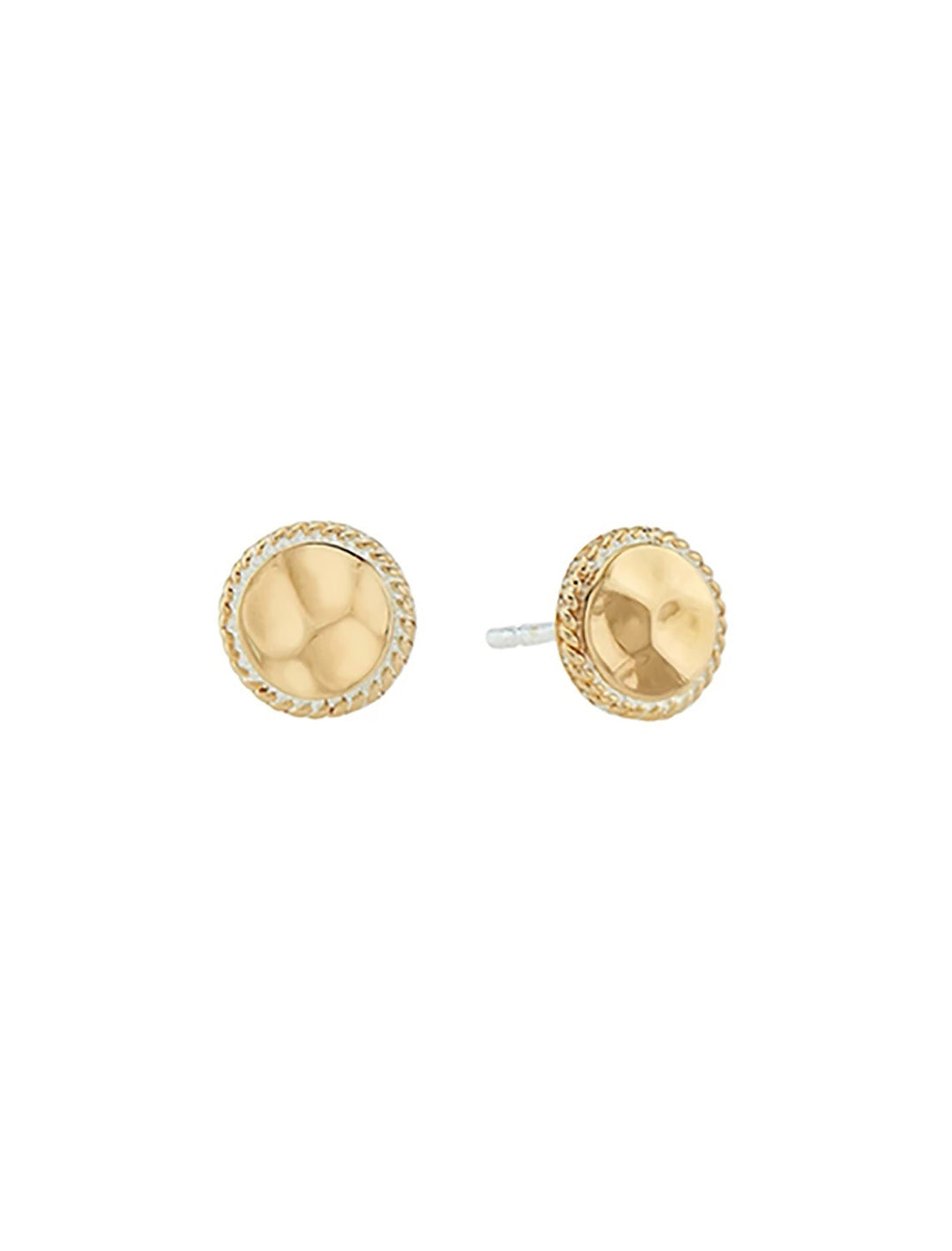 hammered studs in gold
