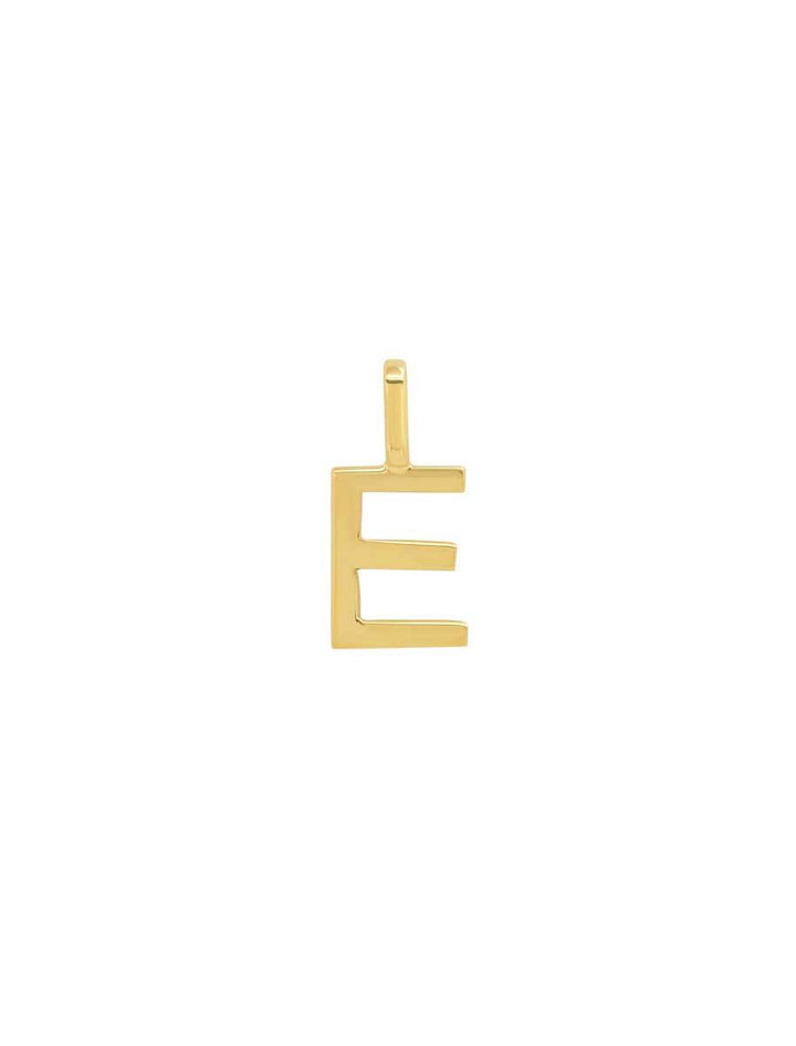 14k initial charm - E